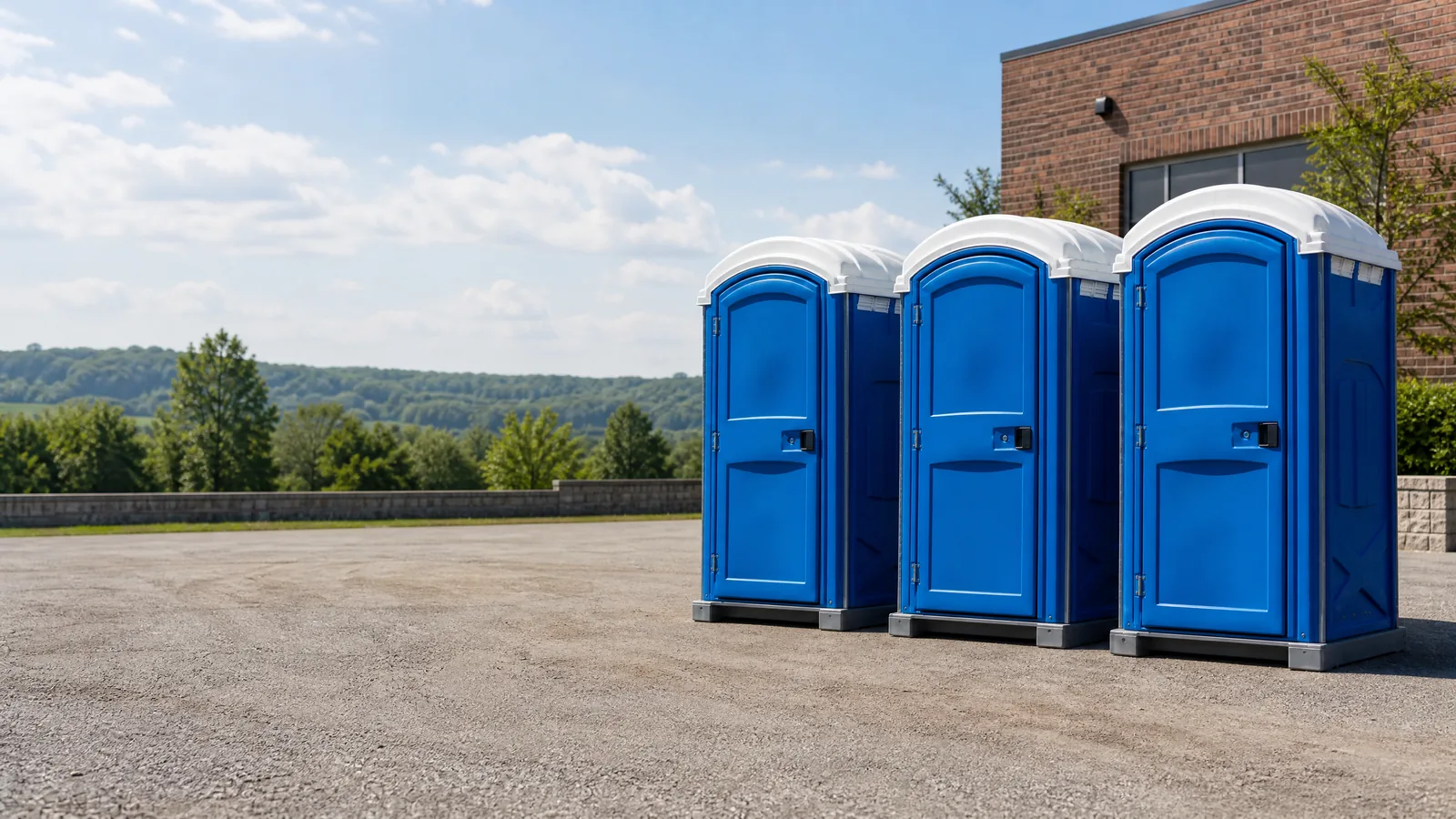 Clean portable restroom units prepared for rental planning in Yonkers